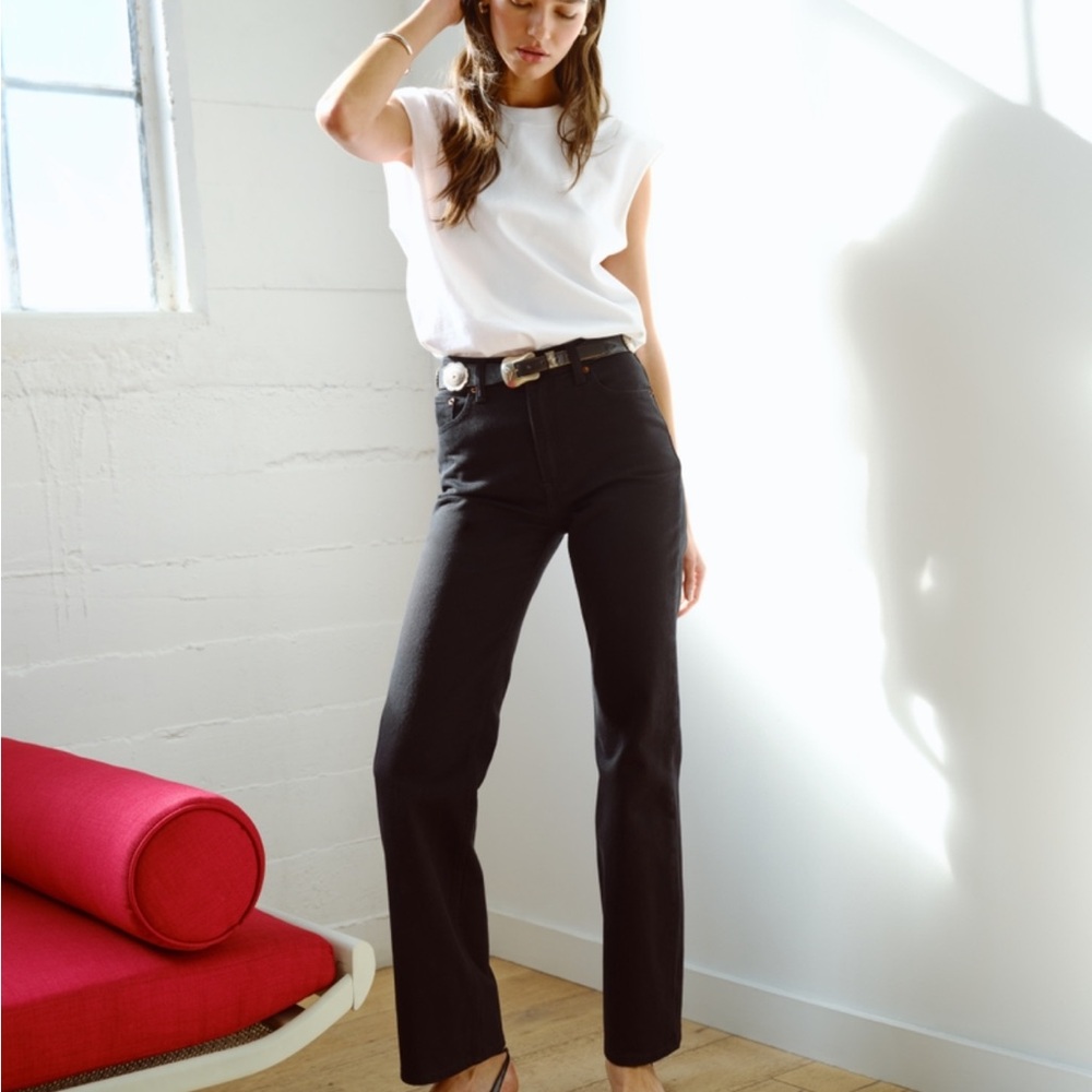 Abercrombie & Fitch Black Straight Leg Pants